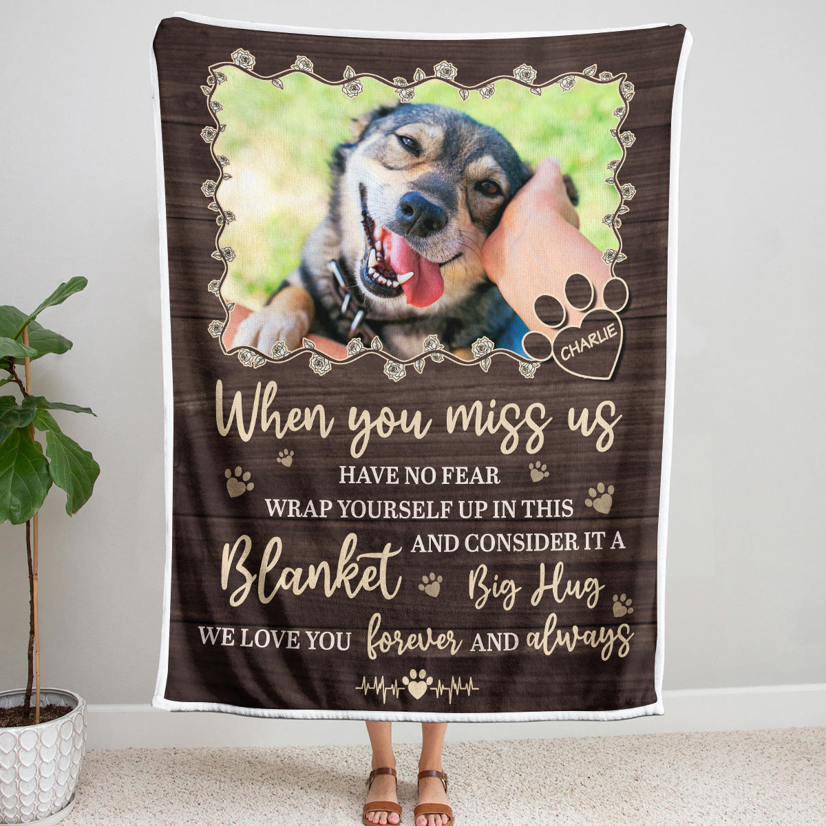 Personalized Photo Blanket - Gifts For Memorial