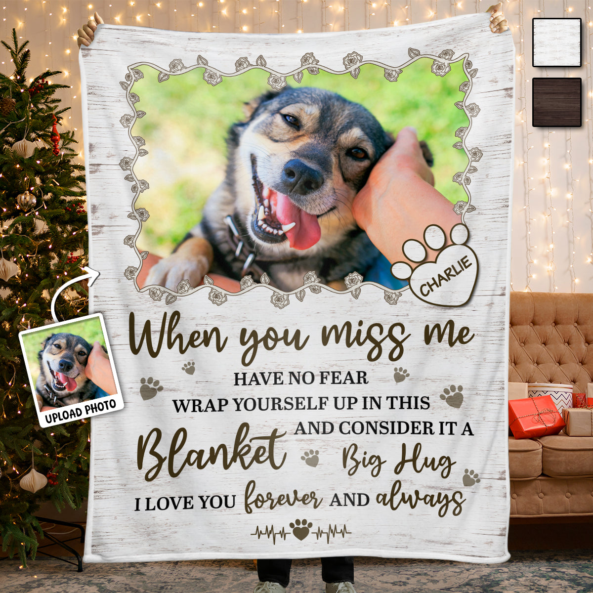Personalized Photo Blanket - Gifts For Memorial