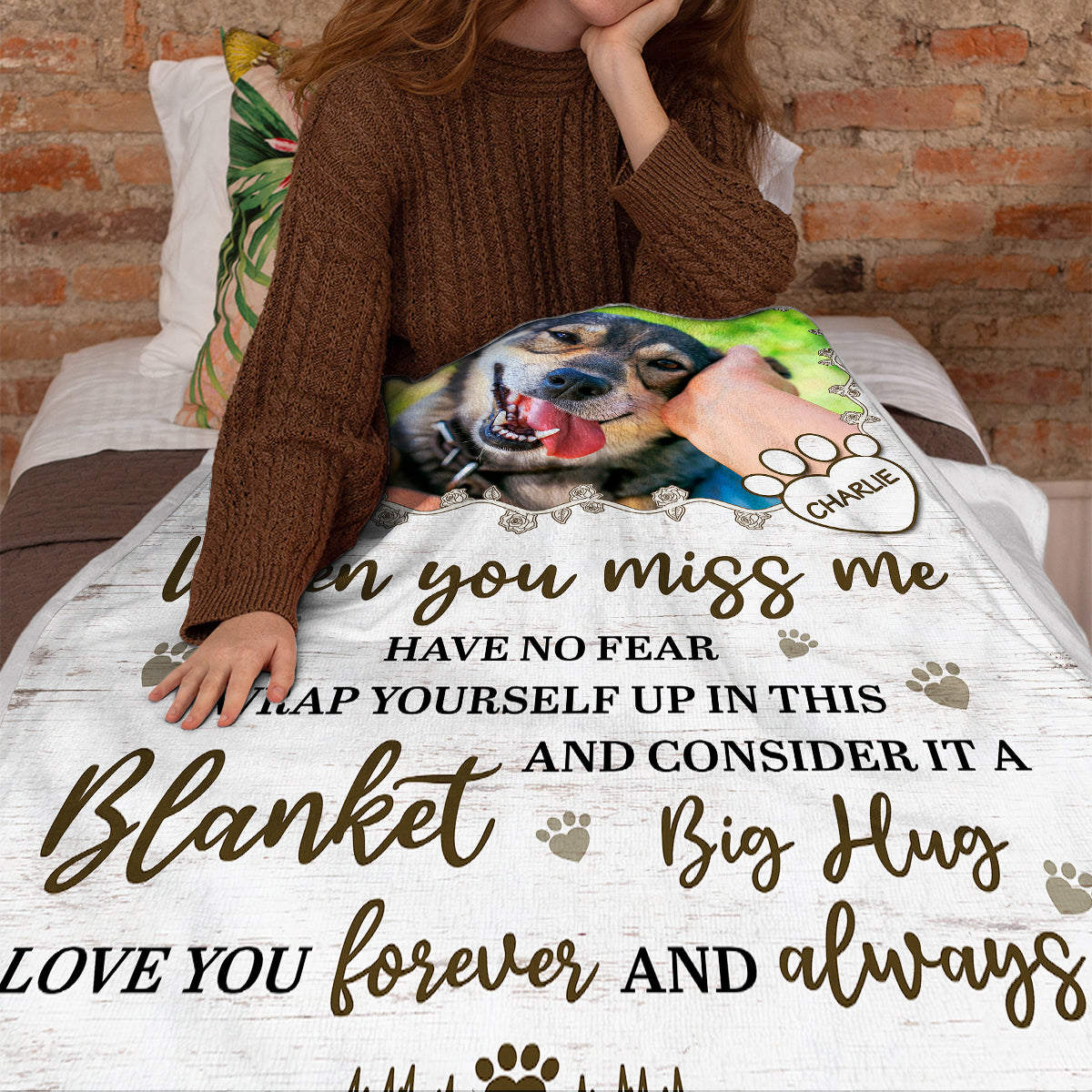 Personalized Photo Blanket - Gifts For Memorial