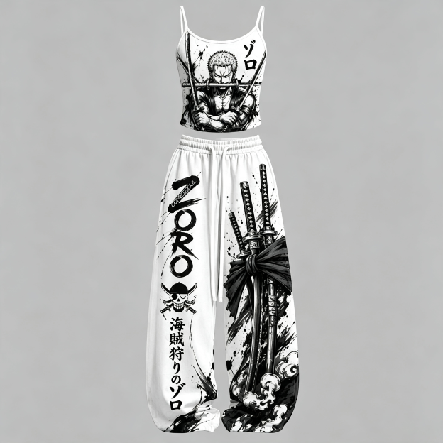 One Piece Top & Elasticated Trousers Two-Piece Set
