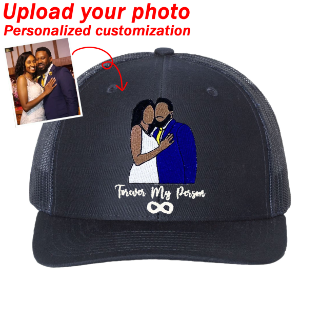 Custom Prints/Embroidery with Your Photos Custom/Dog Photo– Personalized Gifts Luxury Cap Hat