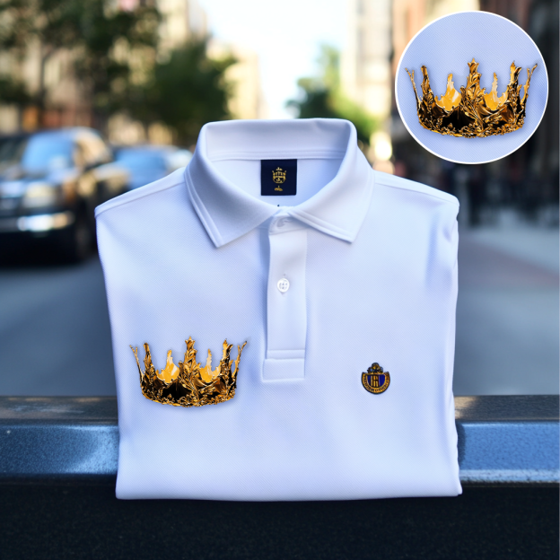 Custom Personalized Luxe Exclusive Design Embroidery & Print Business Casual Vacation Polo Shirt