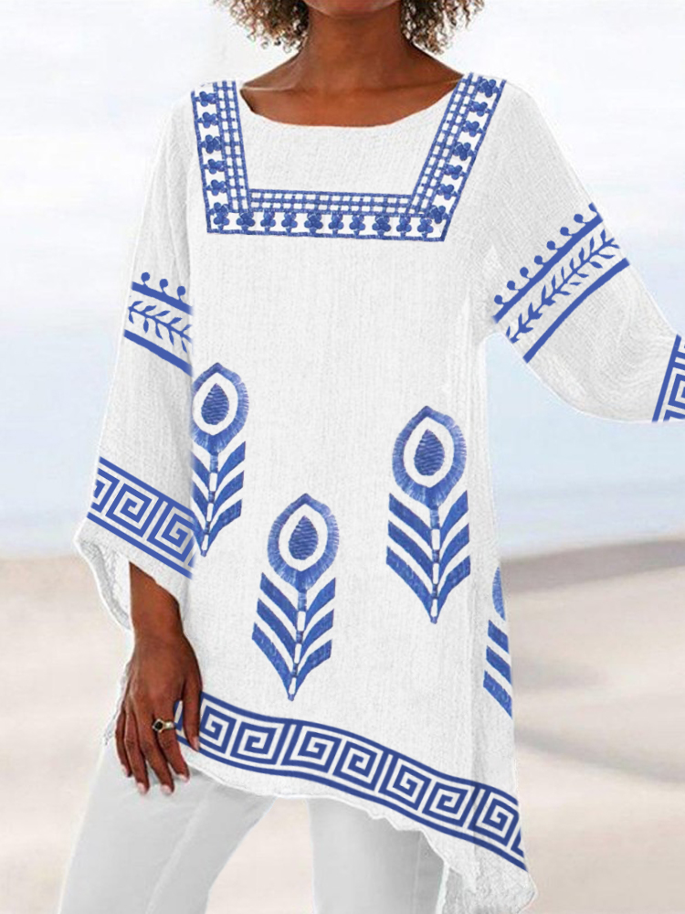 Greek Totem Print Women's Tunic