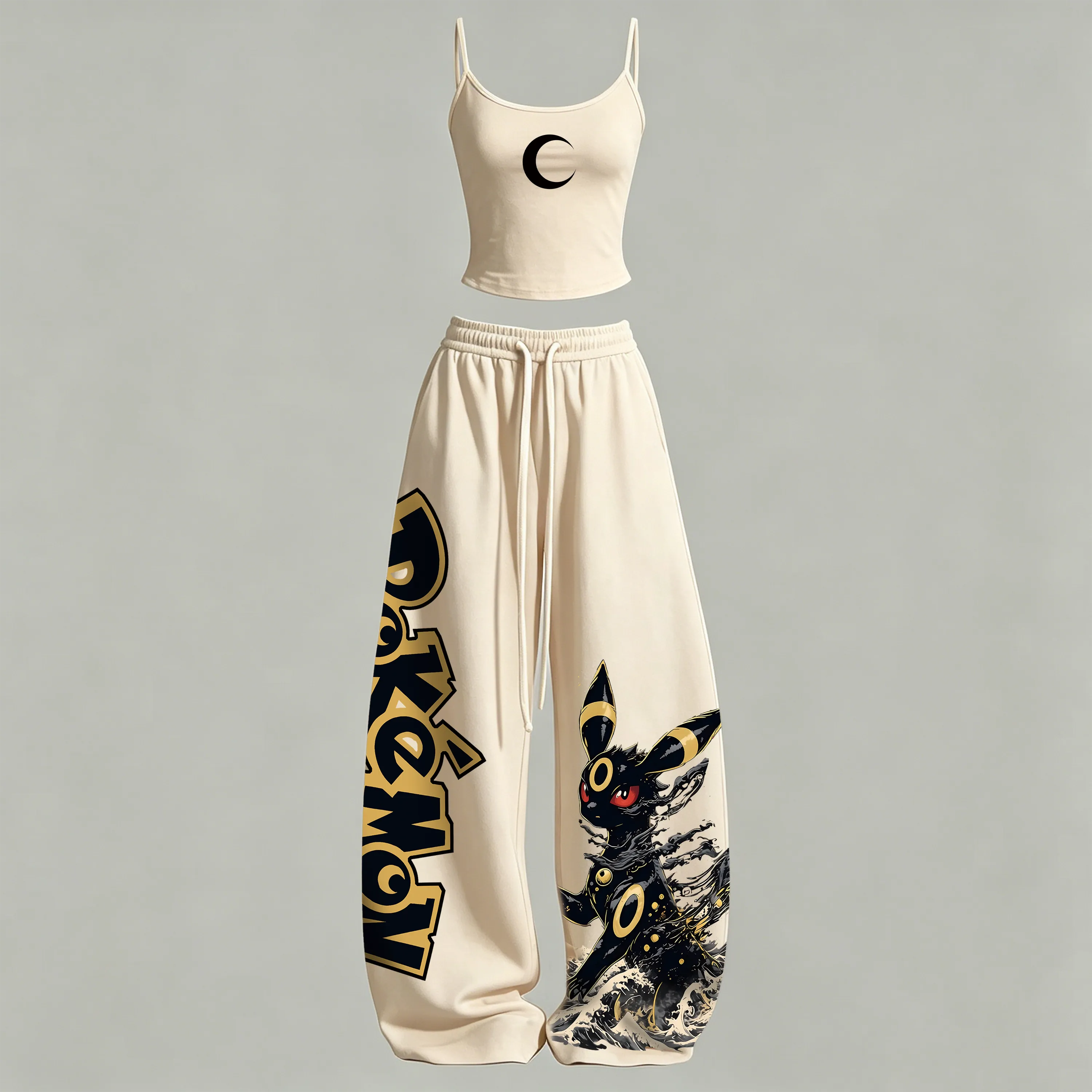 One Piece Top & Elasticated Trousers Two-Piece Set
