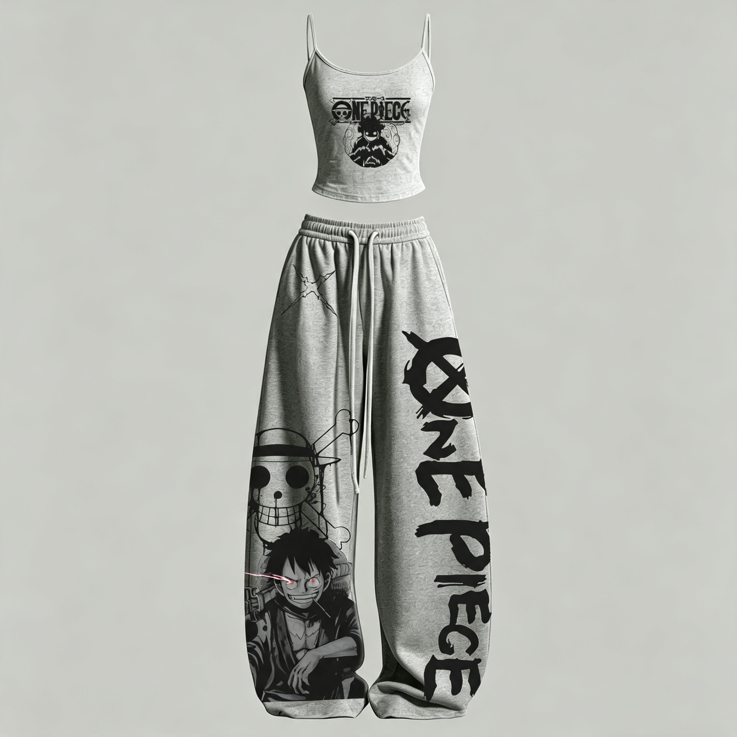 One Piece Top & Elasticated Trousers Two-Piece Set
