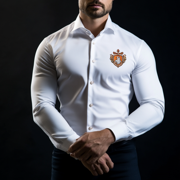 Custom Personalized Luxe Exclusive Design Embroidery & Print Business Casual Vacation Shirt