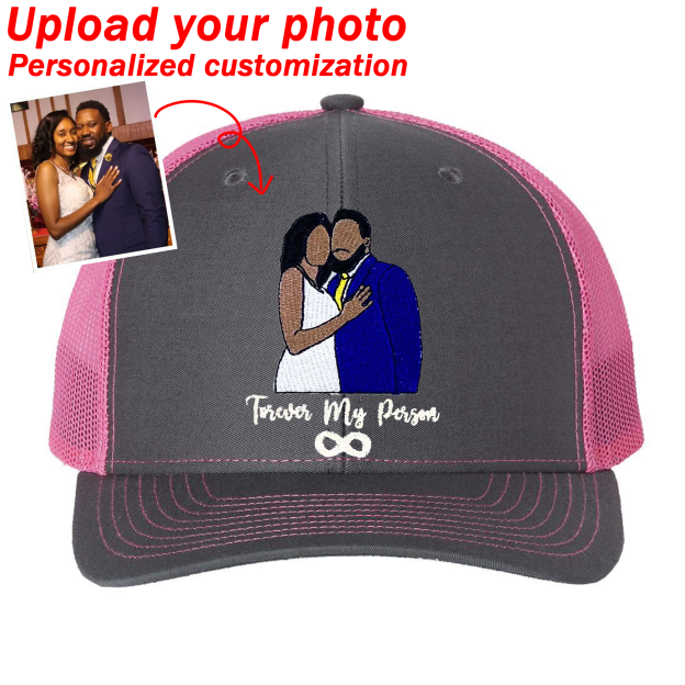 Custom Prints/Embroidery with Your Photos Custom/Dog Photo– Personalized Gifts Luxury Cap Hat