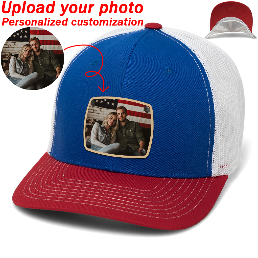 Custom Prints/Embroidery with Your Photos Custom/Dog Photo– Personalized Gifts Luxury Cap Hat