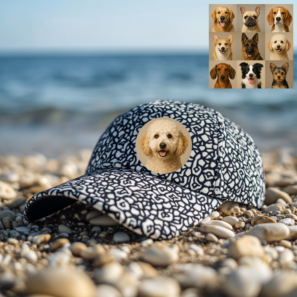 Custom Prints/Embroidery with Your Photos Custom/Dog Photo– Personalized Gifts Luxury Cap Hat