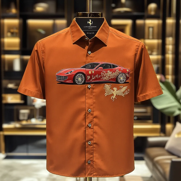 2025 Unique Design The Best Gift Customized Car Embroidered Shirt