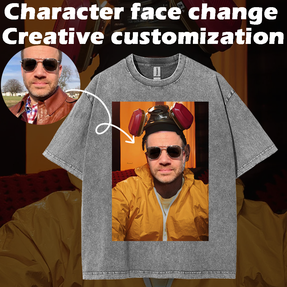 Custom Face Swap T-shirt - Unique, Creative Prints to Express Your Personal Style