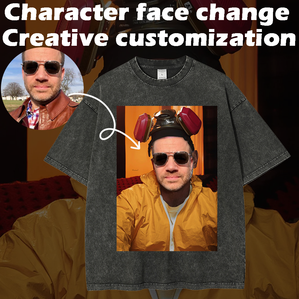 Custom Face Swap T-shirt - Unique, Creative Prints to Express Your Personal Style