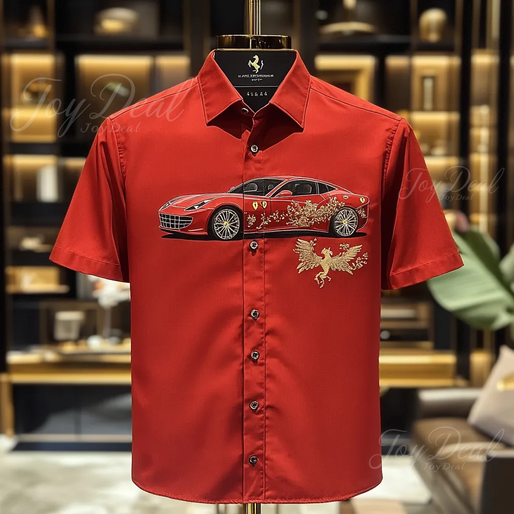2025 Unique Design The Best Gift Customized Car Embroidered Shirt