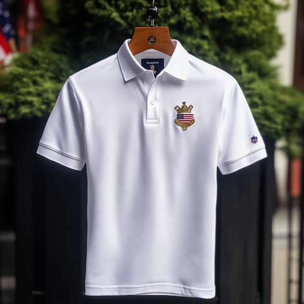Custom Personalized Luxe Exclusive Design Embroidery & Print Business Casual Vacation Short-Sleeved Polo Shirt