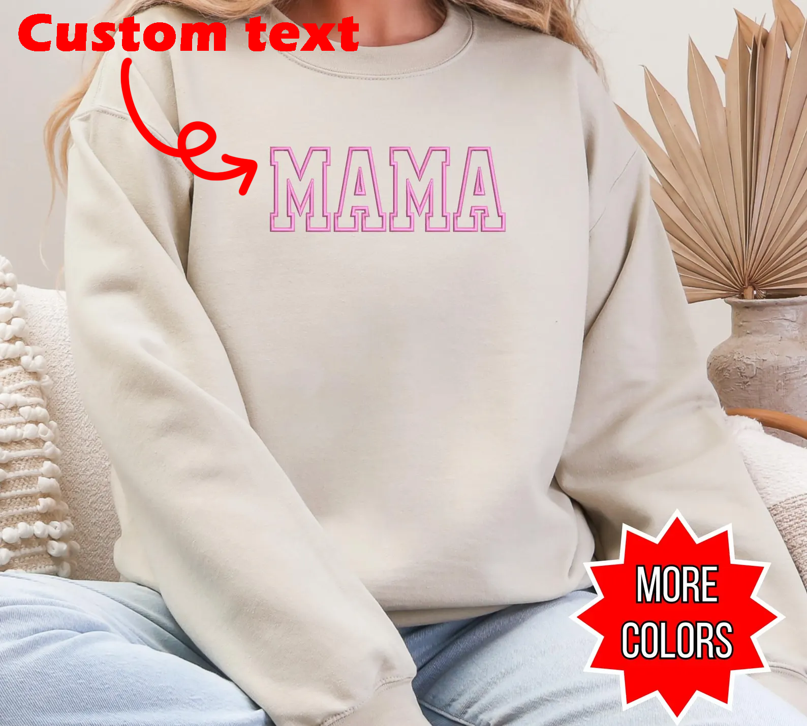 Custom Prints/Embroidery with Your Photos Custom/Dog Photo– Personalized Gifts Sweatshirt