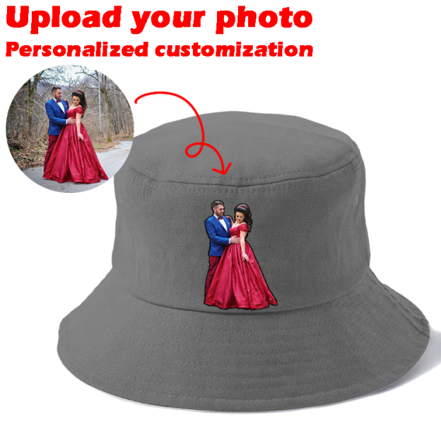 Custom Prints/Embroidery with Your Photos Custom/Dog Photo– Personalized Gifts Luxury Cap Hat Bucket Hat