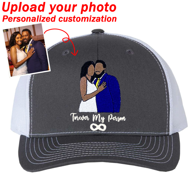 Custom Prints/Embroidery with Your Photos Custom/Dog Photo– Personalized Gifts Luxury Cap Hat