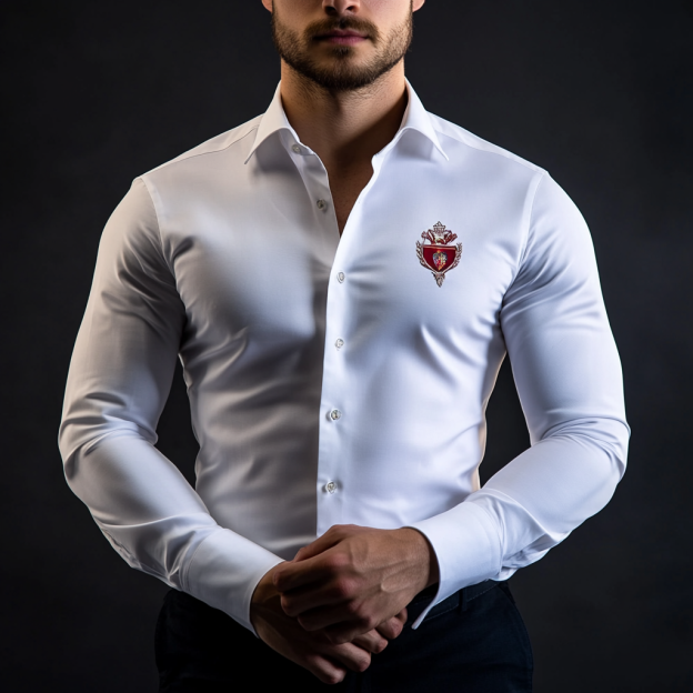 Custom Personalized Luxe Exclusive Design Embroidery & Print Business Casual Vacation Shirt