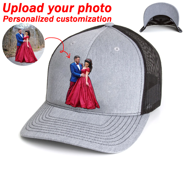 Custom Prints/Embroidery with Your Photos Custom Dog Photo– Personalized Gifts Baseball Cap Hat