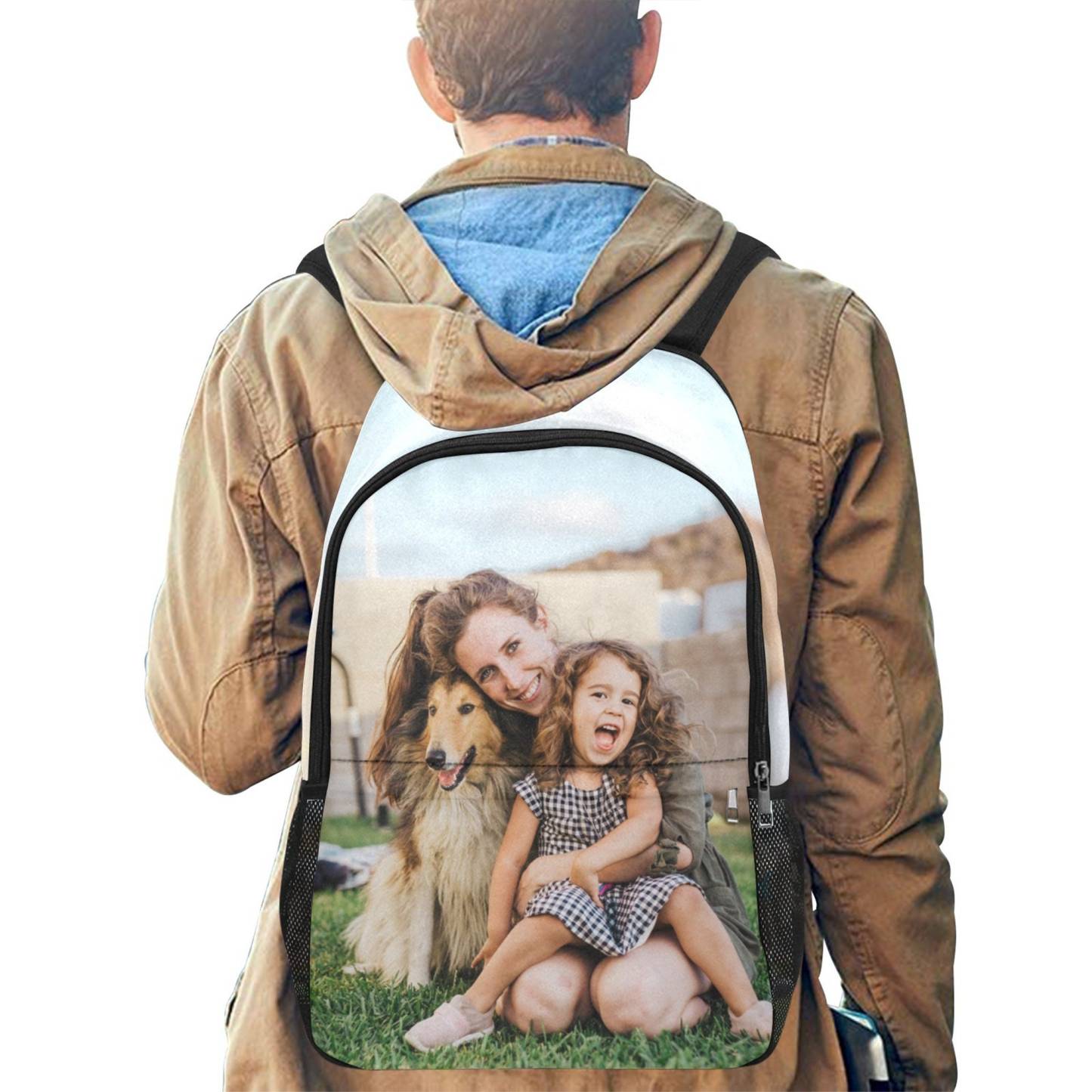 Funny Crazy Face Backpack,Custom Photo Backpack, Laptop Bag, Personalized Backpack, Best Friend Gift, Best Friend Face Bag, Back To School