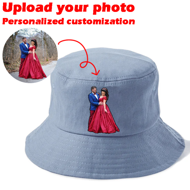 Custom Prints/Embroidery with Your Photos Custom/Dog Photo– Personalized Gifts Luxury Cap Hat Bucket Hat