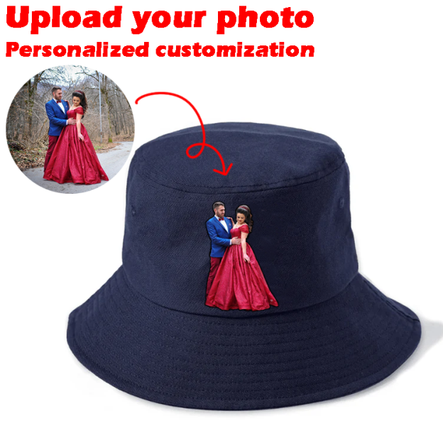 Custom Prints/Embroidery with Your Photos Custom/Dog Photo– Personalized Gifts Luxury Cap Hat Bucket Hat