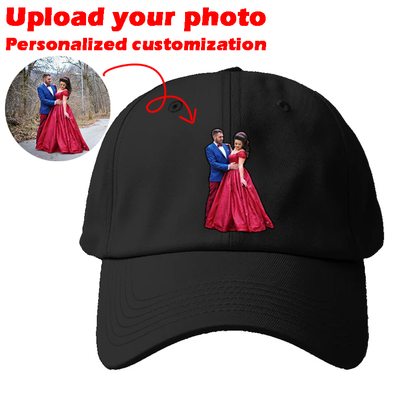 Custom Prints/Embroidery with Your Photos Custom/Dog Photo– Personalized Gifts Luxury Cap Hat