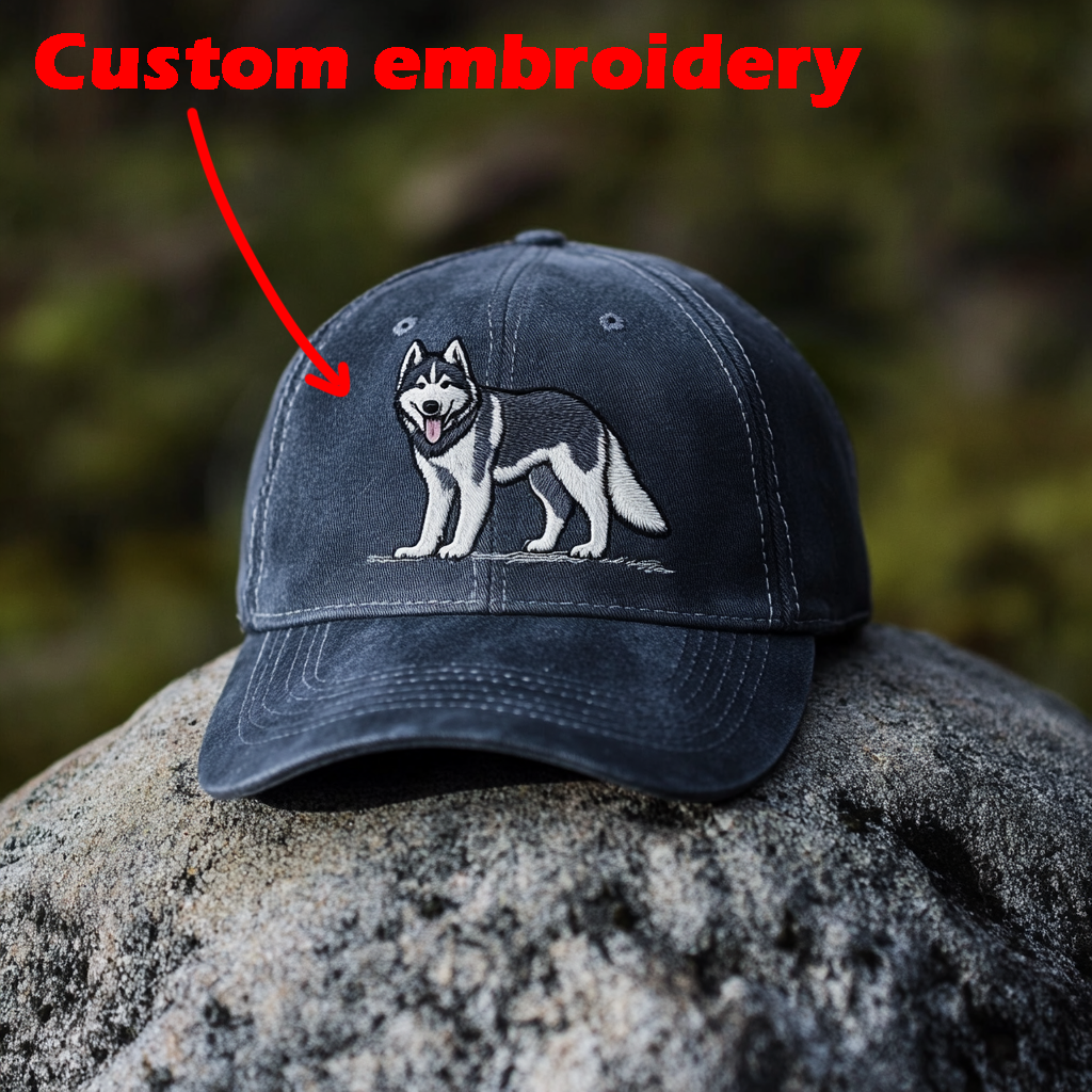 Custom Prints/Embroidery with Your Photos Custom Dog Photo– Personalized Gifts Baseball Cap
