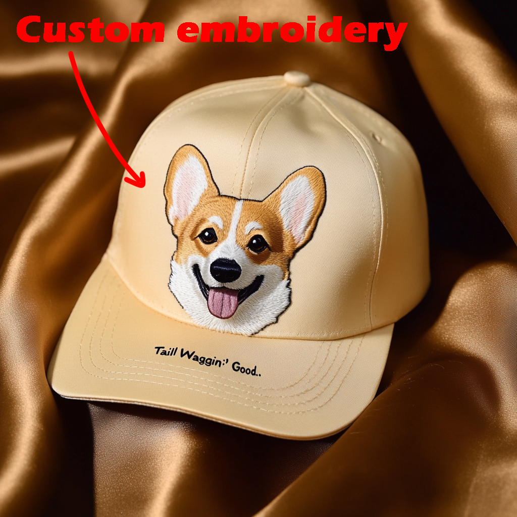 Custom Prints/Embroidery with Your Photos Custom Dog Photo– Personalized Gifts Baseball Cap