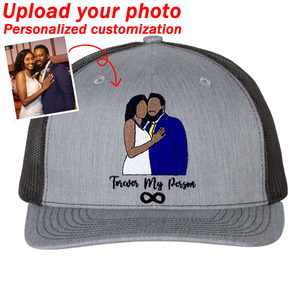 Custom Prints/Embroidery with Your Photos Custom/Dog Photo– Personalized Gifts Luxury Cap Hat