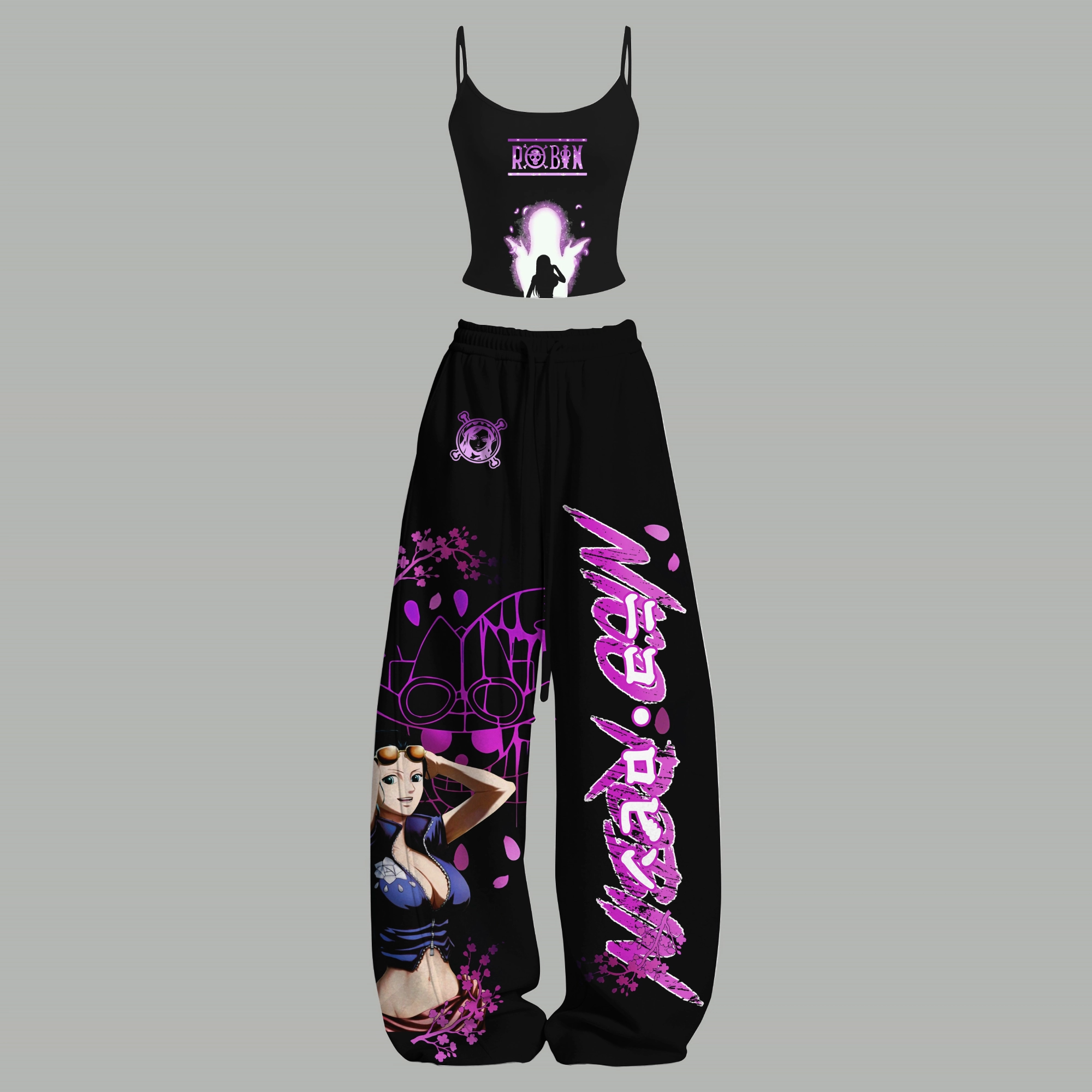 One Piece Top & Elasticated Trousers Two-Piece Set