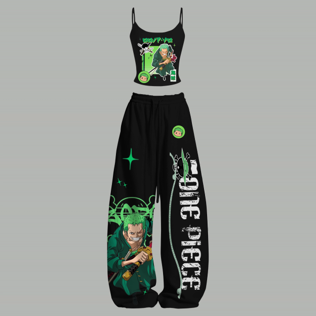 One Piece Top & Elasticated Trousers Two-Piece Set