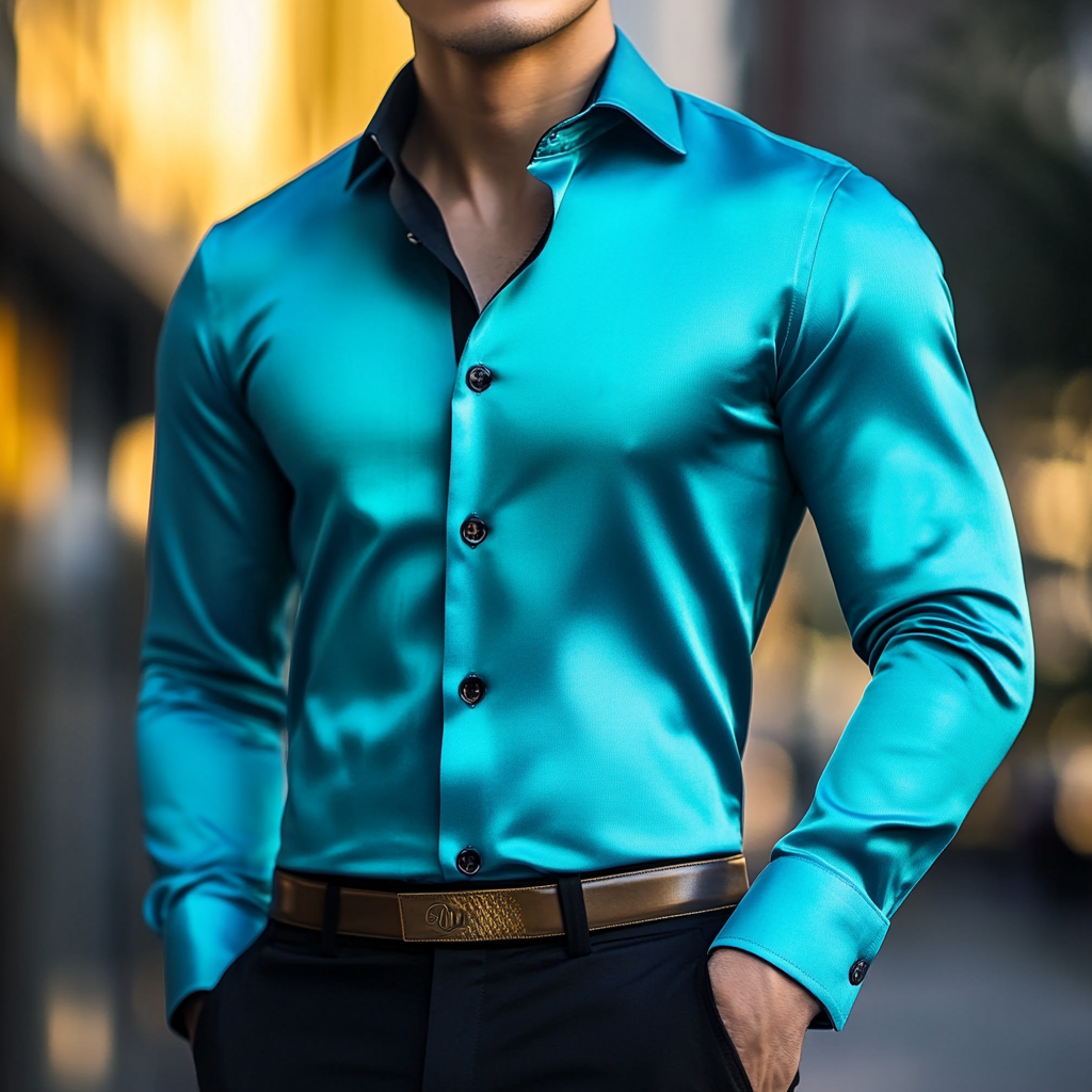 Custom Personalized Luxe Exclusive Design Embroidery & Print Business Casual Vacation Shirt