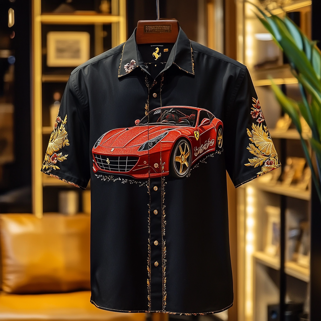 2025 Unique Design The Best Gift Customized Car Embroidered Shirt