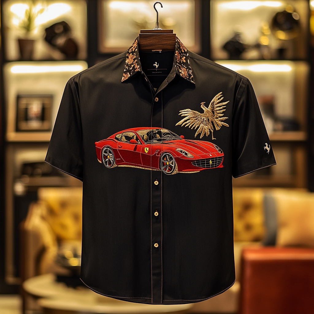 2025 Unique Design The Best Gift Customized Car Embroidered Shirt