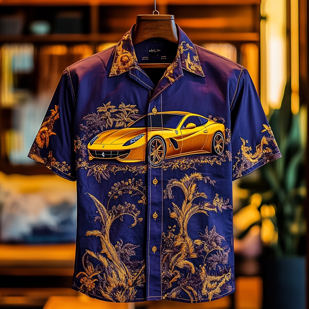 2025 Unique Design The Best Gift Customized Car Embroidered Shirt