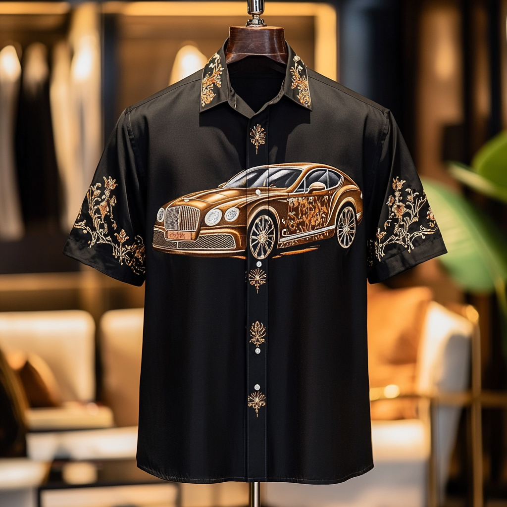 2025 Unique Design The Best Gift Customized Car Embroidered Shirt