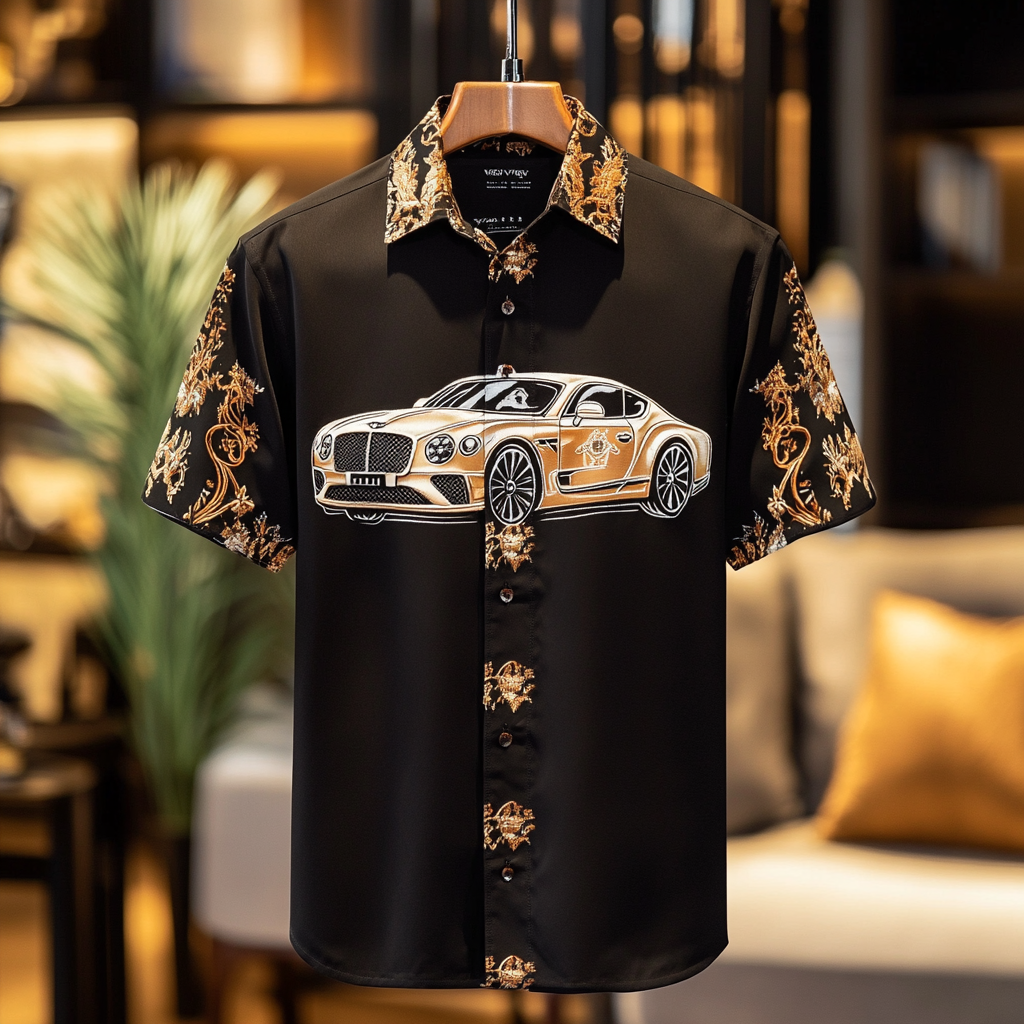 2025 Unique Design The Best Gift Customized Car Embroidered Shirt