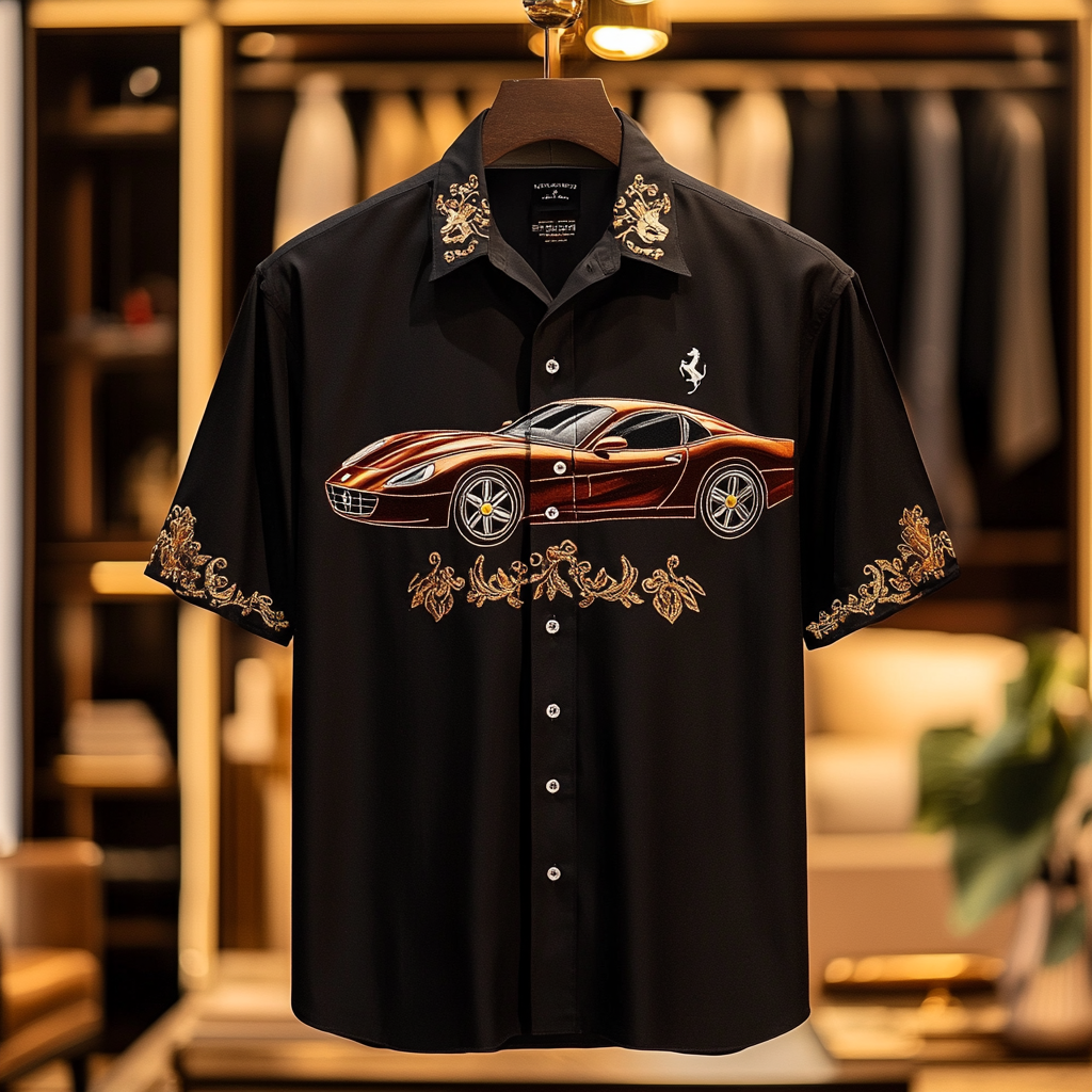 2025 Unique Design The Best Gift Customized Car Embroidered Shirt