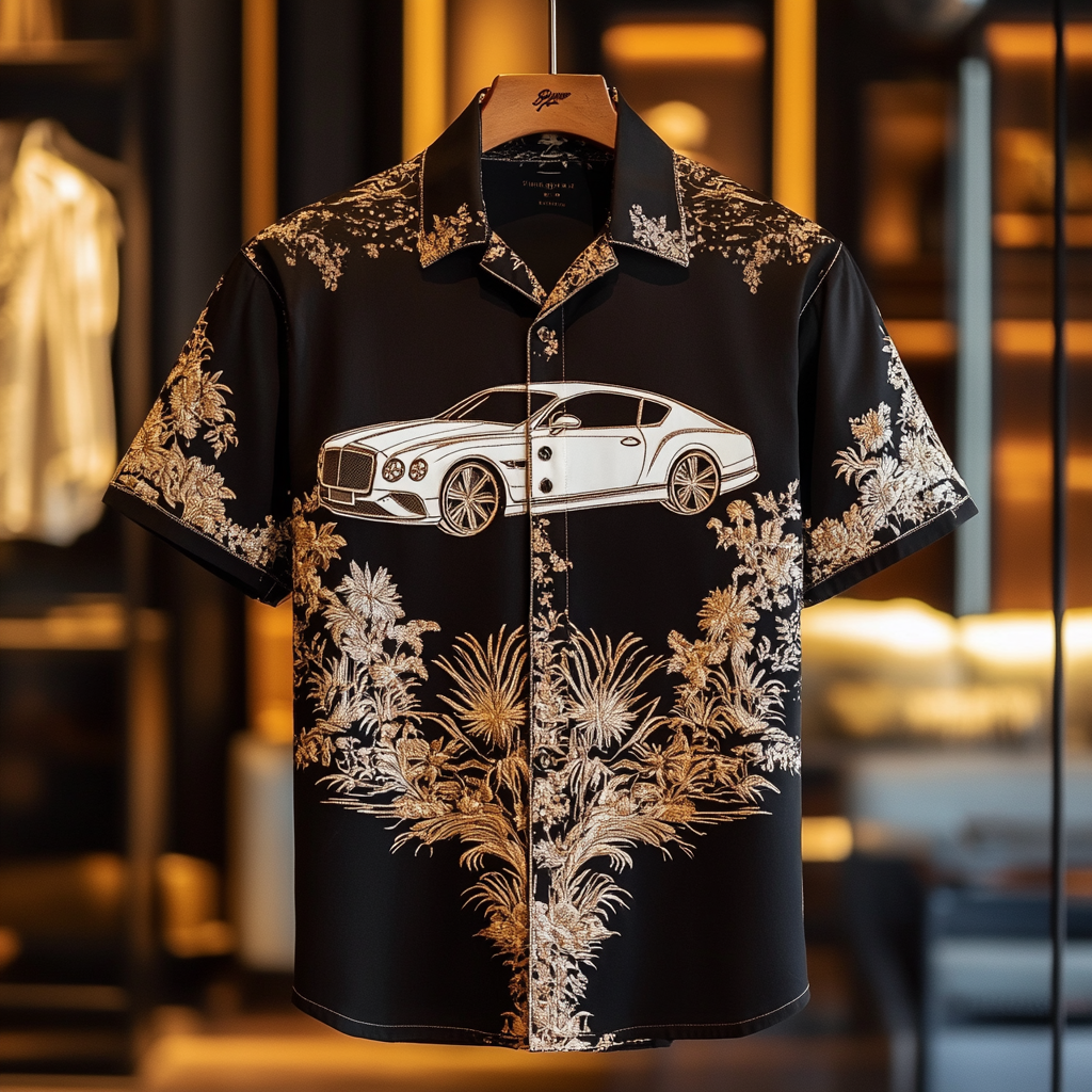 2025 Unique Design The Best Gift Customized Car Embroidered Shirt