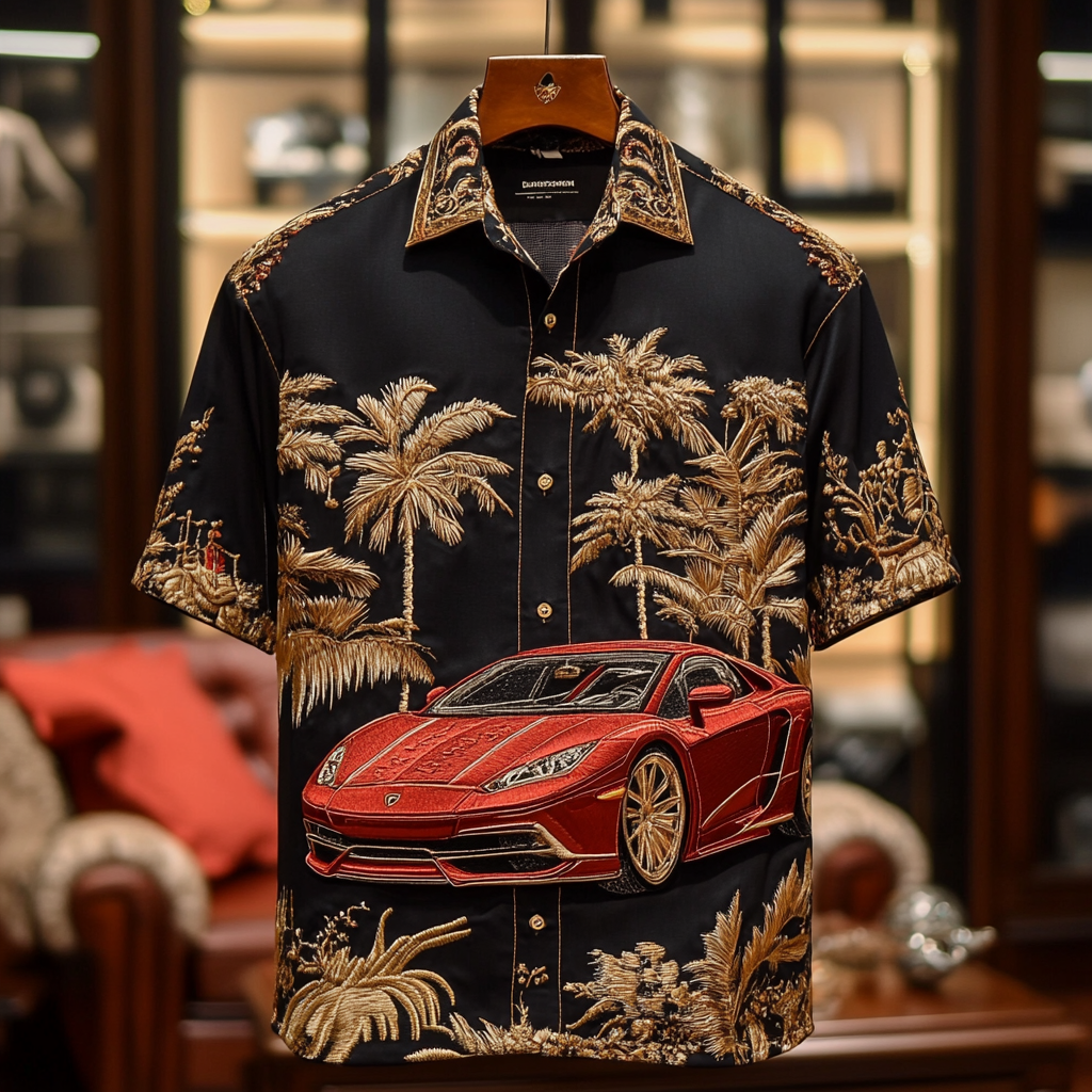 2025 Unique Design The Best Gift Customized Car Embroidered Shirt