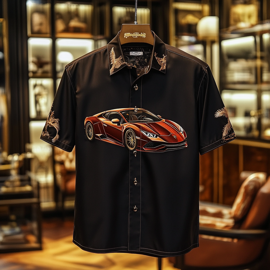 2025 Unique Design The Best Gift Customized Car Embroidered Shirt