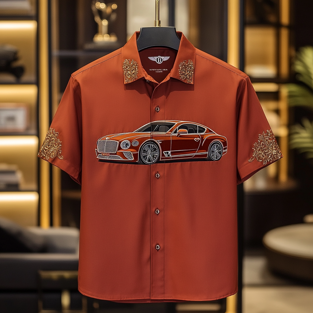 2025 Unique Design The Best Gift Customized Car Embroidered Shirt