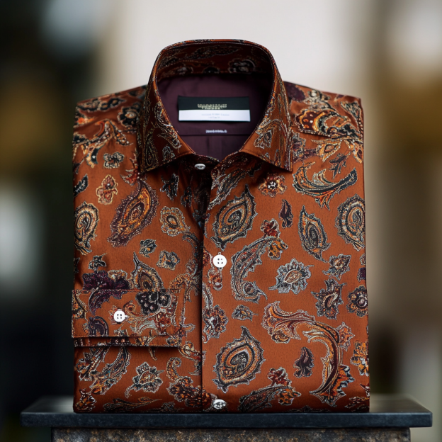 VIP Exclusive Design Embroidery & Print Business Casual Vacation Shirt