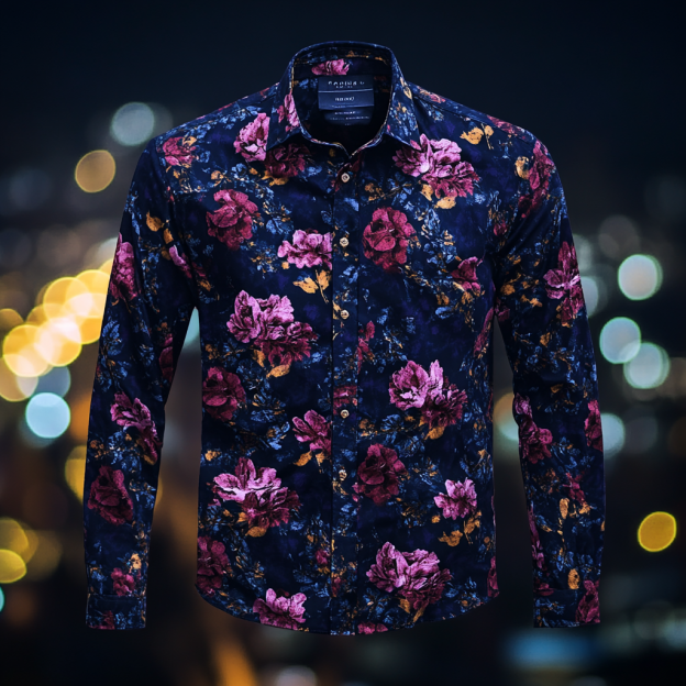 Custom Personalized Luxe Exclusive Design Embroidery & Print Business Casual Vacation Shirt