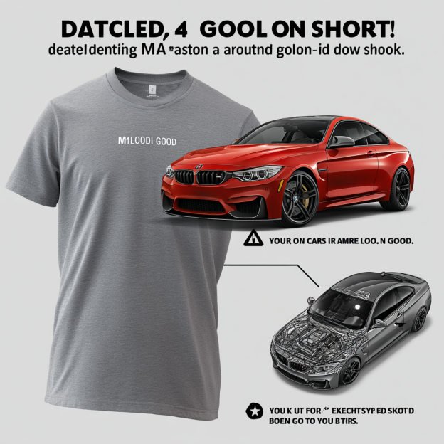Custom Personalized Design Embroidery & Print Custom Car T-shirt of Your Car/Truck/Bike