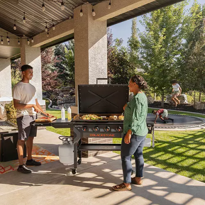 Blackthestone Iron Forged 36" Griddle with Hood