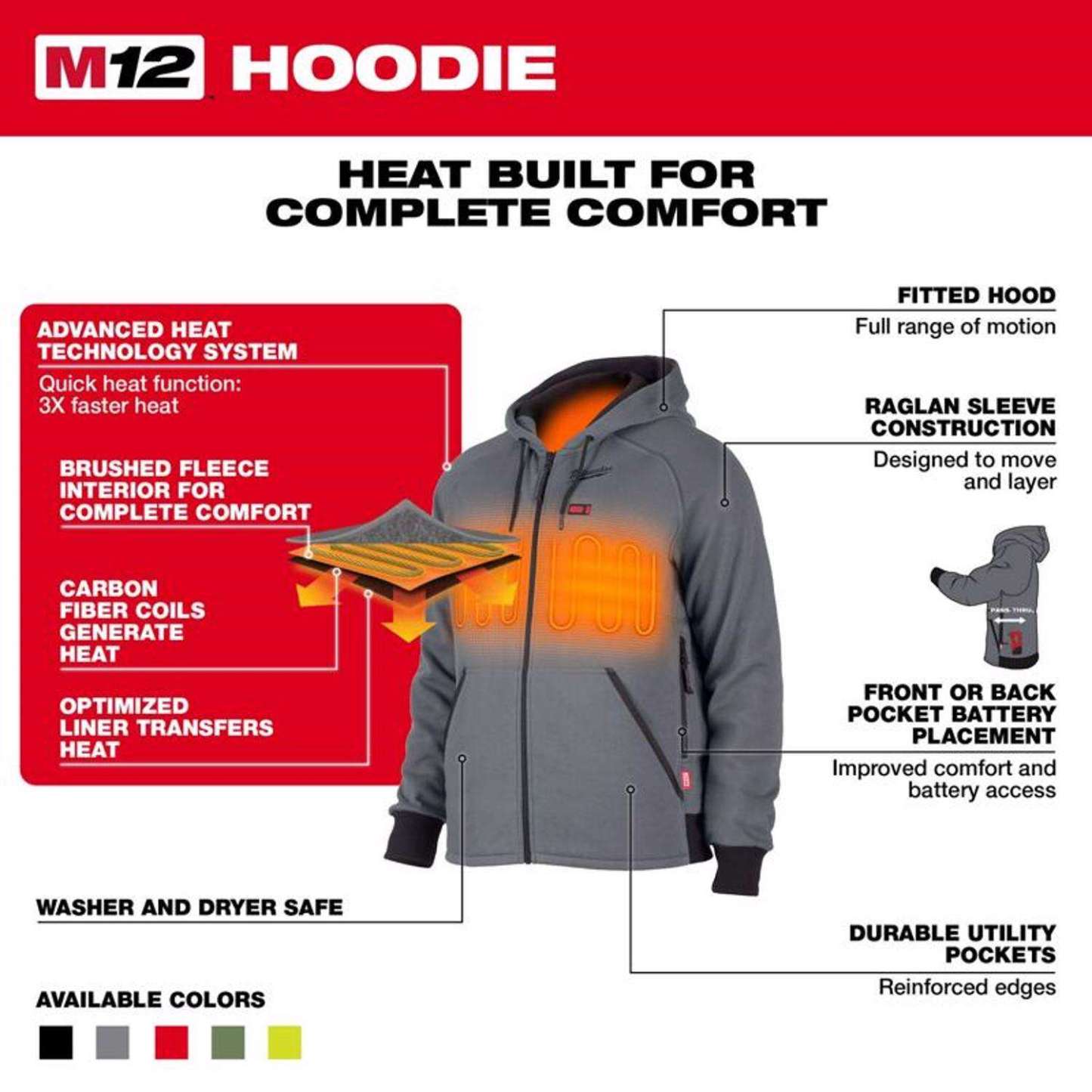 e??��M12 Heated Jacket Only-Black