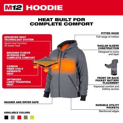 e??��M12 Heated Jacket Only-Black