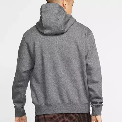 Nike Men's Dark Gray Sportswear Club Fleece Hoodie